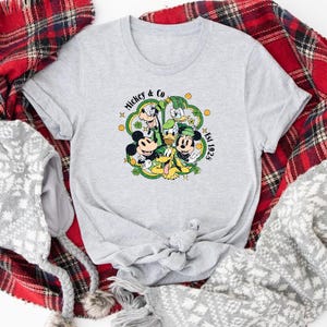Mickey & Co Est 1928 Shirt, Lucky Shirt, Disney Characters St Patrick&#39;s Day Shirt, Disney Shirt, Disney St Patrick Day Shirt, Shamrock Tee