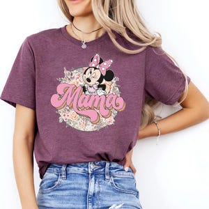 Koszulka Mama Mouse, Koszulka Disney na Dzień Matki, Koszulka Minnie Head, Disney Mama Mouse, Prezent na Dzień Matki, Koszulka na Dzień Matki, Disney Mama