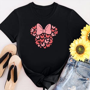 Disney Butterfly Minnie Head Shirt, Disney Shirt, Minnie Head Shirt, Disney Minnie Shirt, Disney Trip Family Shirt