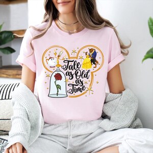 Vintage Tale as Old as Time T Shirt, Princess Belle Shirt, Disney Princess Shirt, Disney Trip Shirt, Matching Disney Shirt, Disney Trip Tee