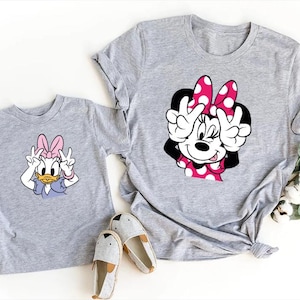 Disney Daisy Duck And Minnie Mouse Shirt, Disney Bestie Shirt, Mickey and Friends, Magic Kingdom Shirt,WDW Disneyland Family Matching Shirts