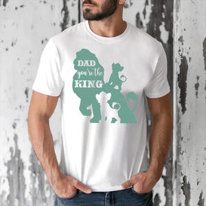 The Lion King Simba and Mufasa Father and Son Shirt, Father&#39;s Day Shirt, Shirt For Dad, The Lion King Silhouette Dad Shirt