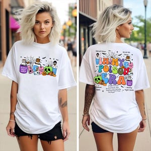 Two-sided In My Poison Era Disney Pick Your Poison Shirt, Disney Villains Poison Halloween Shirt, Kuzco’s Poison Llama Potion Poisoned Apple