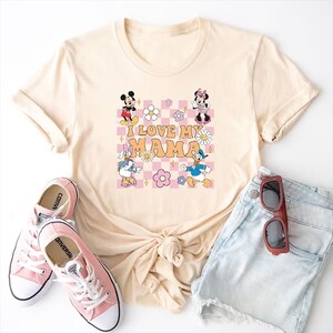 I Love You Mama Shirt, Disney Mother&#39;s Day Shirt, Mouse and Friends Tee, Retro Motherhood Tee, Funny Mom Shirt, Mouse Mom, Mama Life Shirt