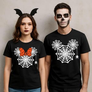 Halloween Minnie and Mickey Shirts, Halloween Family Shirt, Disney Family Shirt, Halloween Couples  Tees, Disney Halloween Shirt