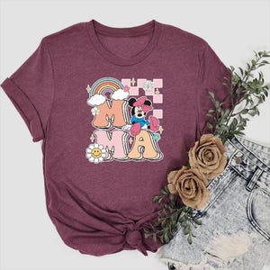 Mama Mouse Shirt, Disney Mama Shirt, Mother&#39;s Day Tee, Minnie Mouse Mama Tee, Retro Motherhood Shirt, Funny Mom Shirt, Mouse Mom, Mama Life