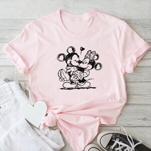 Disney Velentines Day Couple Shirt, Minnie Mickey Couple Shirt, Minnie Mouse Shirt, Mickey Mouse Shirt, Disney Matching Shirt, Disney Shirt