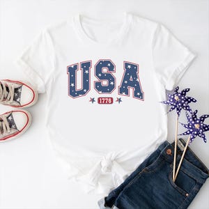USA 1776 Shirt, 1776 4th of July Shirt, American Flag Tee, Red White and Blue Tee, Patriotic Gift Tee, Est 1776 Shirt, Independence Day Tee