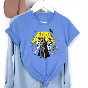 Funny Star Wars Darth Vader And Stormtrooper Costume Mickey Ears Retro Shirt, Galaxy&#39;s Edge Hollywood Studios Disneyland Family Holiday Gift