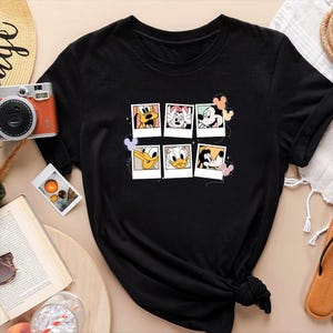 Vintage Disney Mickey Polaroid Shirt, Mickey and Friends Sweatshirt, Disney Squad T-Shirt, Disneyworld Matching Tee, Disney Family Trip Gift