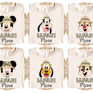 Disney Animal Kingdom Safari Mode Matching Shirts, Animal Kingdom Mickey Minnie Mouse Family T shirt, Disney Wild trip Mickey & Minnie shirt