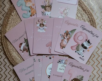 Cartes étapes bébé