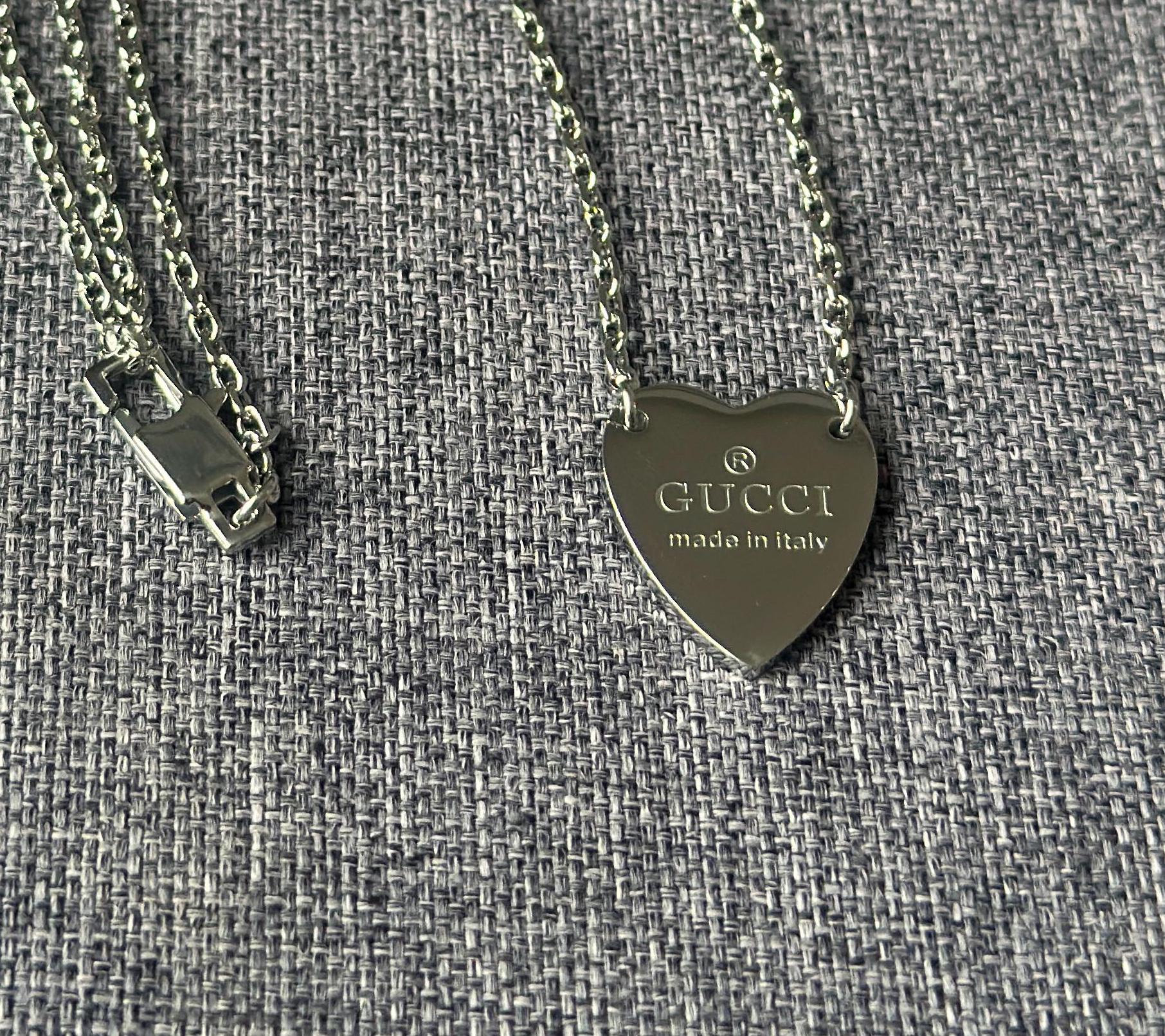 アクセサリー OLD GUCCI GG Logo Plate Necklace Vintage s-l400.jpg