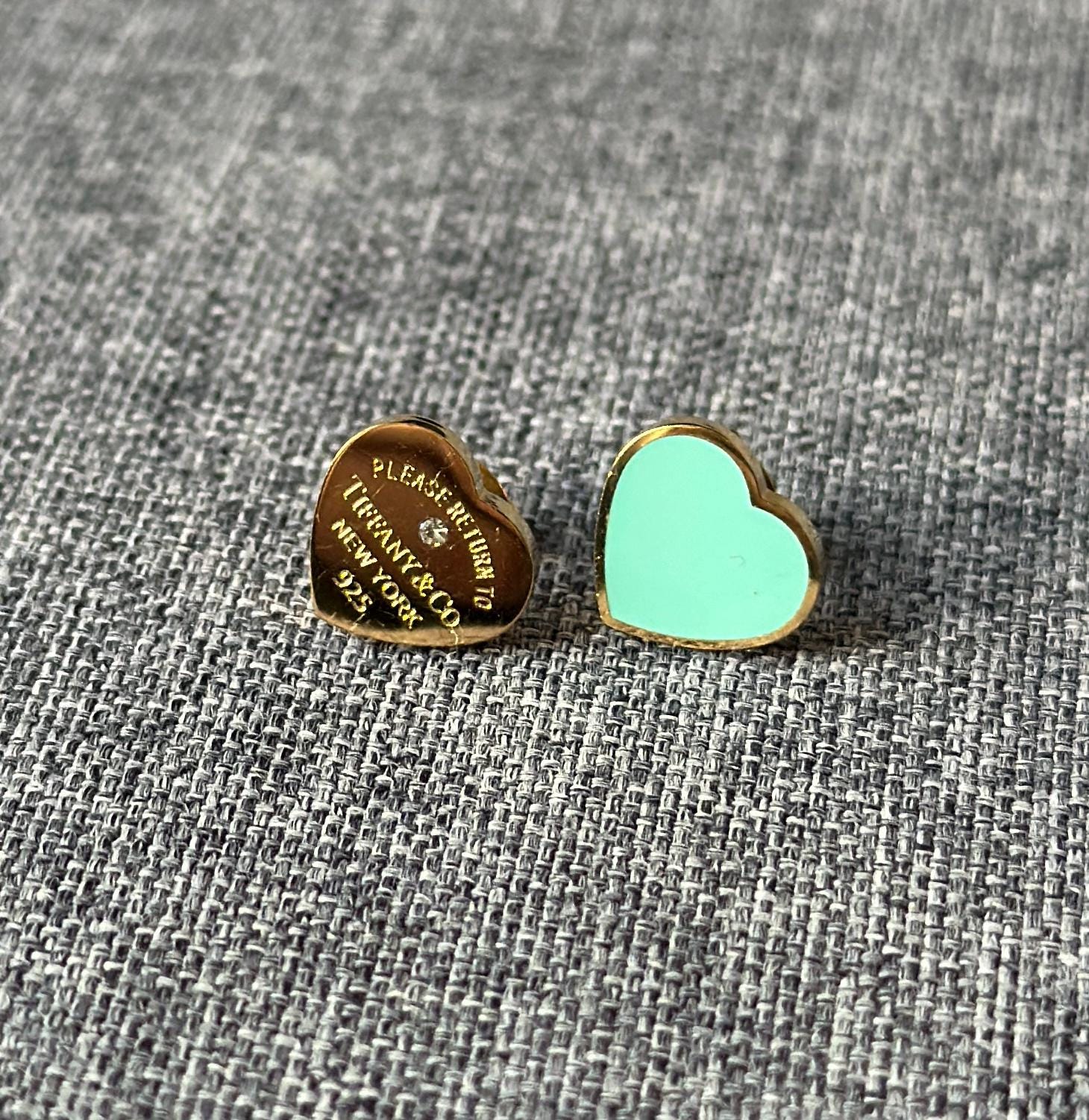 Tiffanys Heart Earrings - Etsy