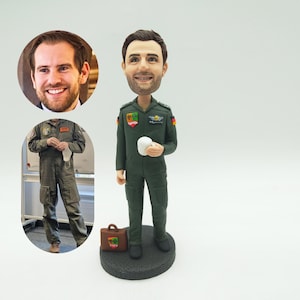Custom Military/Police Bobblehead: Personalized Veteran Gift
