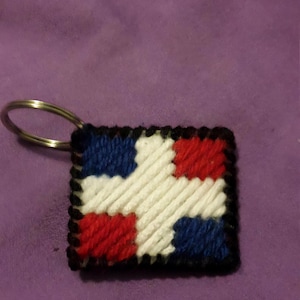 Le porte-clés drapeau de la République dominicaine