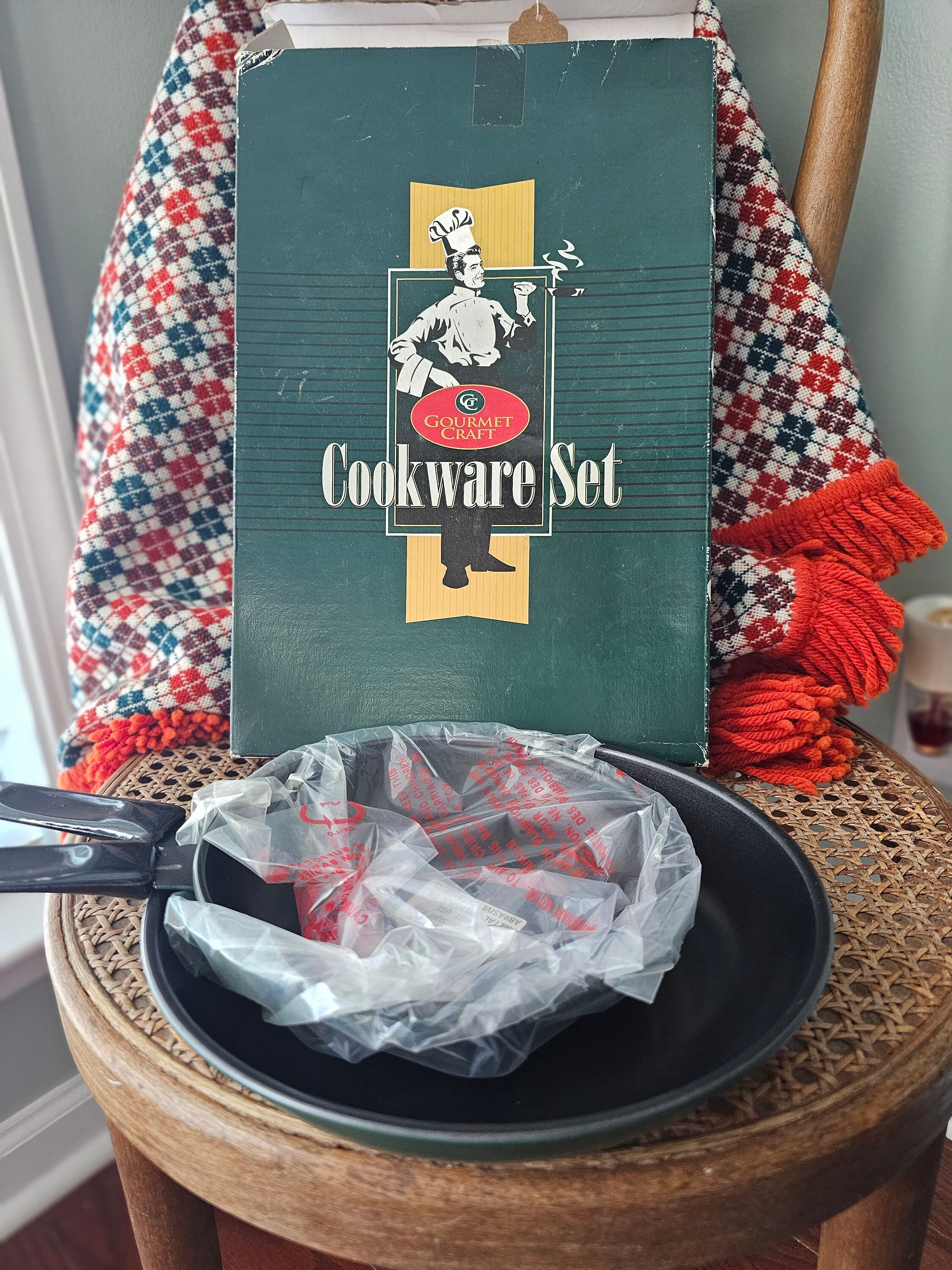 Vintage Green Xylan Pans Set in Original Box - Etsy