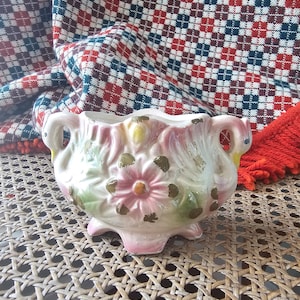 Vintage Ceramic Swan Planter