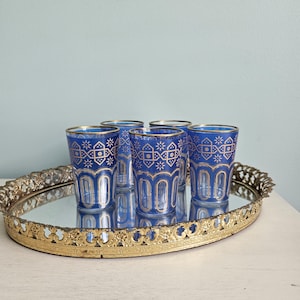 Moroccan Made in India Tea glasses Set of 5