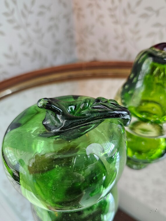 ヴィンテージの手吹きガラスのフルーツ - Etsy 日本