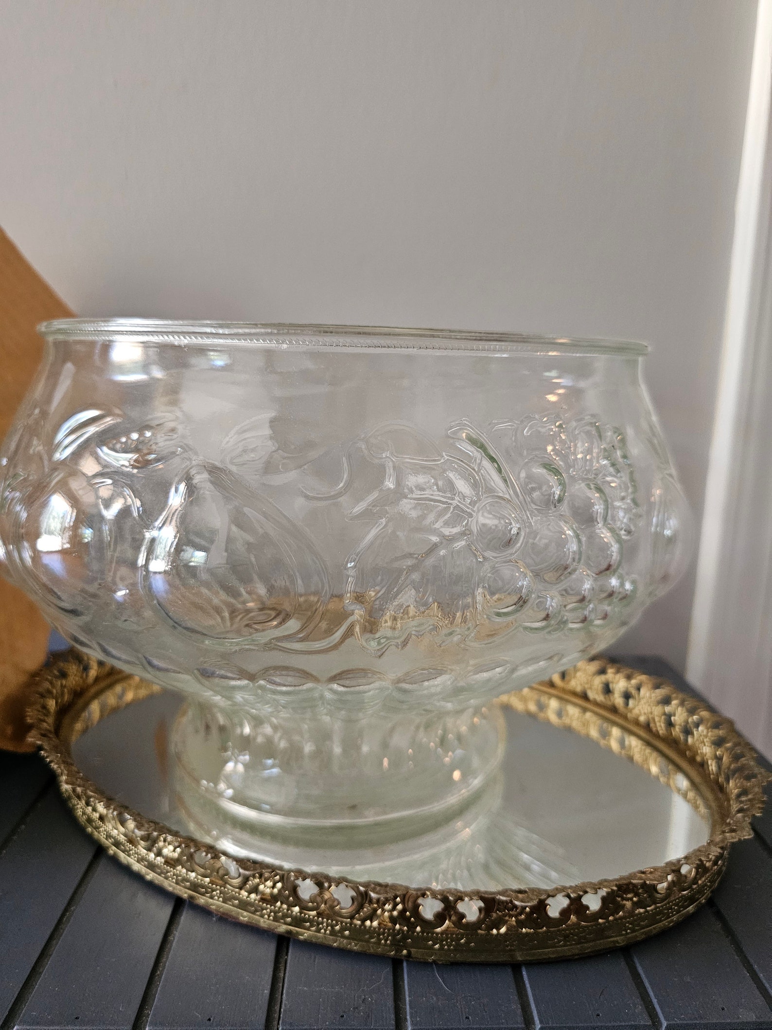 Vintage Punch Bowl and Glasses Set Etsy