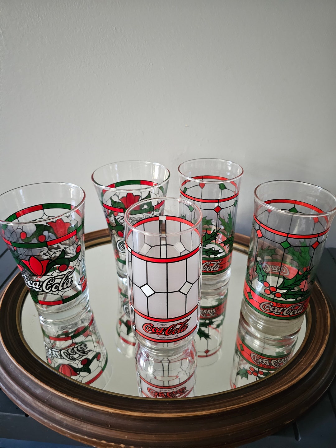 Vintage Coca-cola Christmas Cups - Etsy