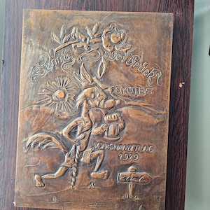 Vintage Copper Wall Plaque
