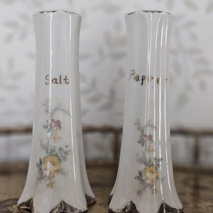 Vintage hand painted salt and pepper shakers