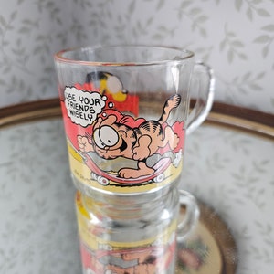 1978 McDonalds Mug featuring Garfield -Vintage Collectable Glass