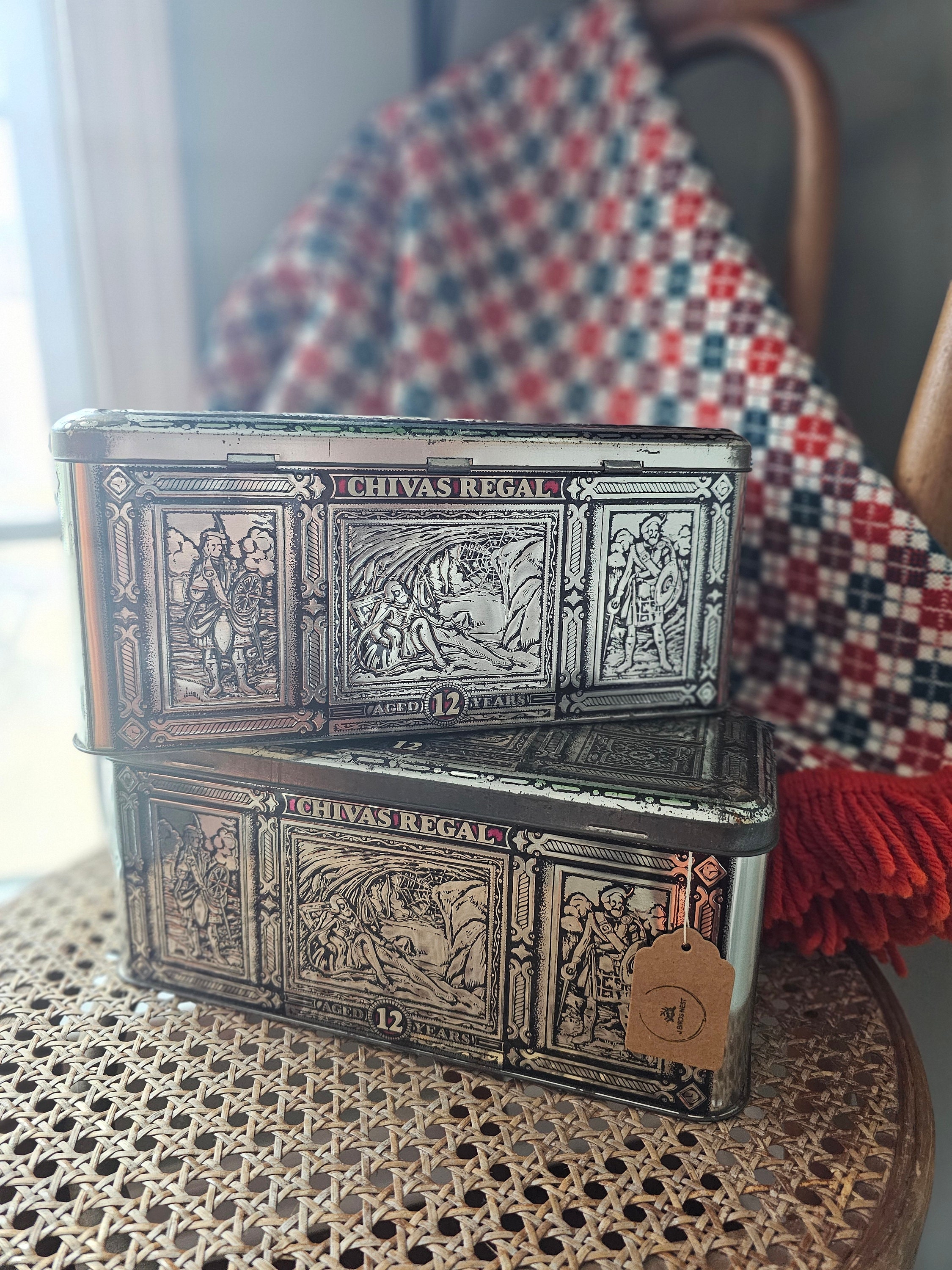 Collectible CHIVAS REGAL 12 Years Old Bottle Leather Case