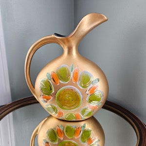 Vintage signed Sascha Brastoff Pottery Vase/pitcher