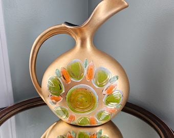 Vintage signed Sascha Brastoff Pottery Vase/pitcher