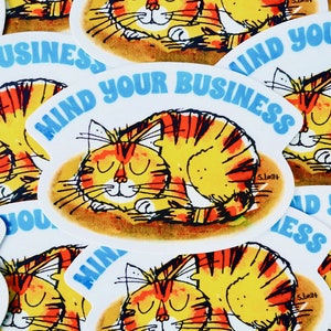 Mind Your Business 3 Vinyl Stickers image 2