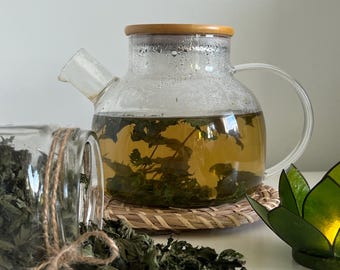 Peppermint Herbal Tea • Organic Caffeine-Free Peppermint Loose Leaf Tea • Refreshing Digestive & Wellness Blend for Daytime Use