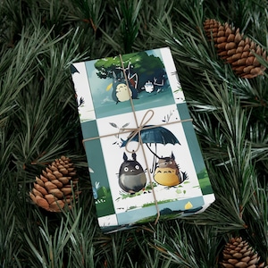 Wrapping Papers, My Neighbor Totoro Pattern, Vibrant Colors, Gift Wrap, Holiday Gift Wrap, Craft Paper, Party Decor