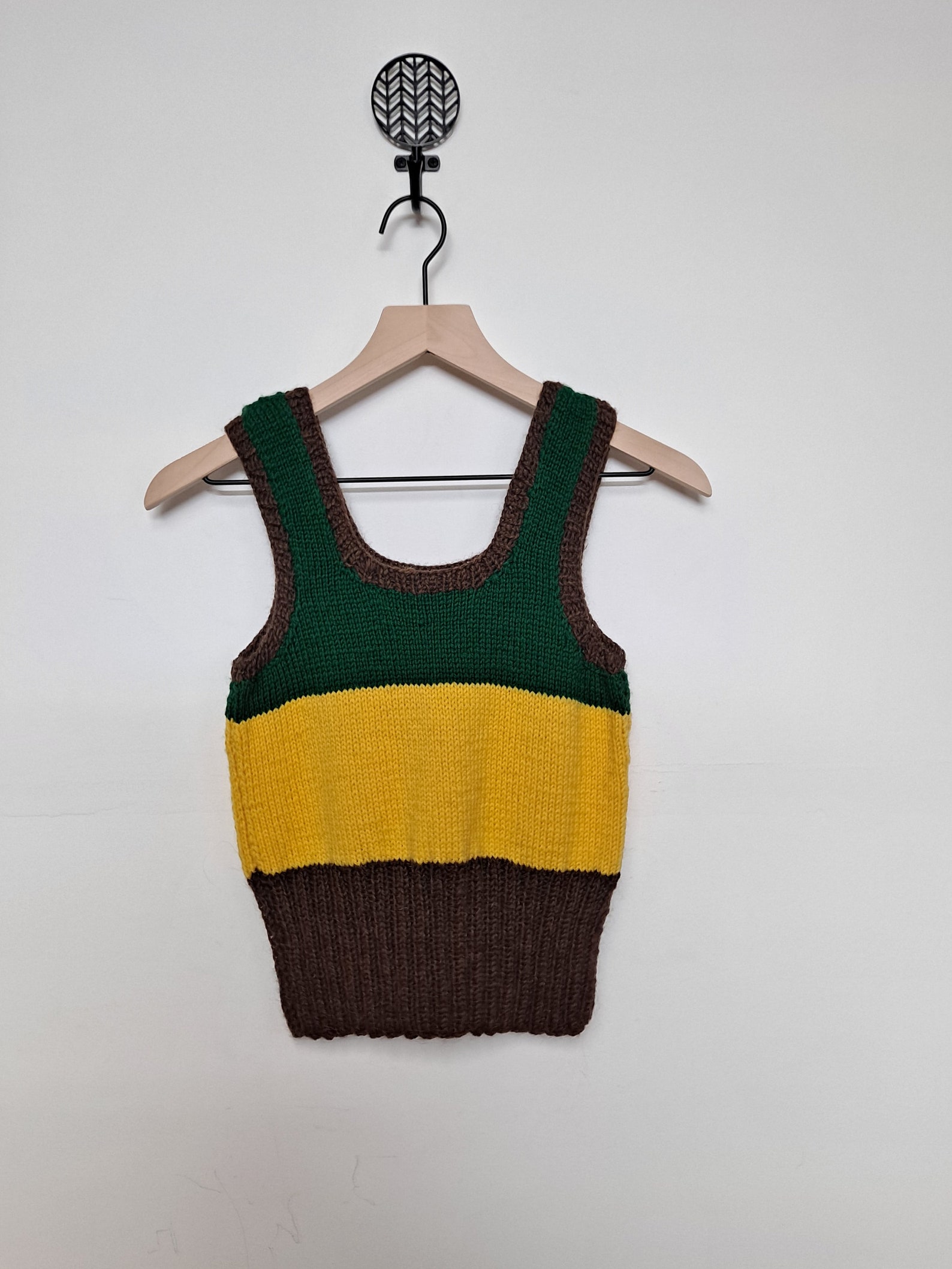 Vintage 70s Striped Knit Tank Top | Etsy