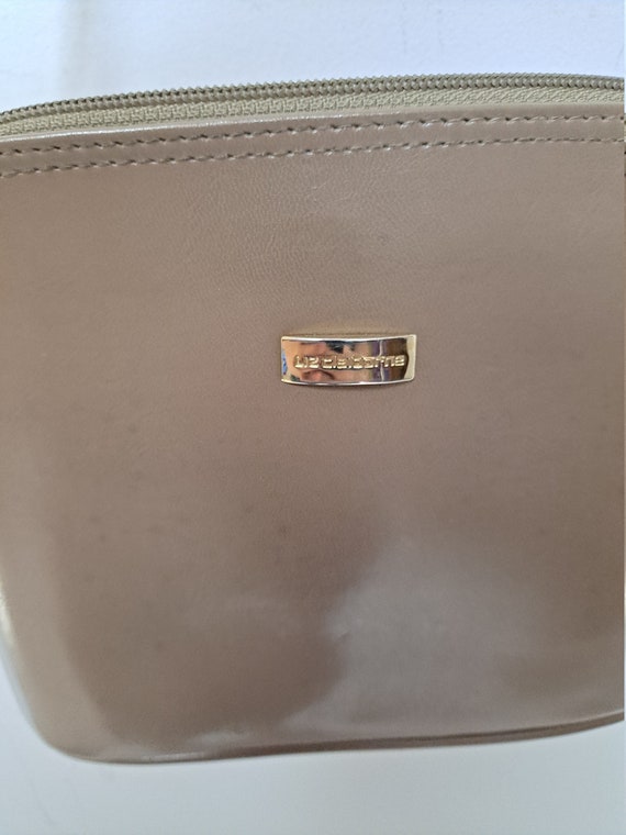 Vintage 90s Tan Brown Leather Liz Claiborne Mini … - image 3