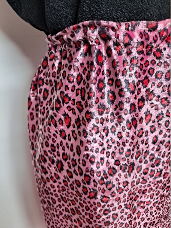 Vintage 90s Romy & Michelle Hot Pink Cheetah Prin… - image 7