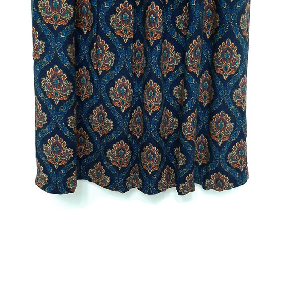 Vintage 90s FLEUR Flowy Blue Tulip Skirt women me… - image 3