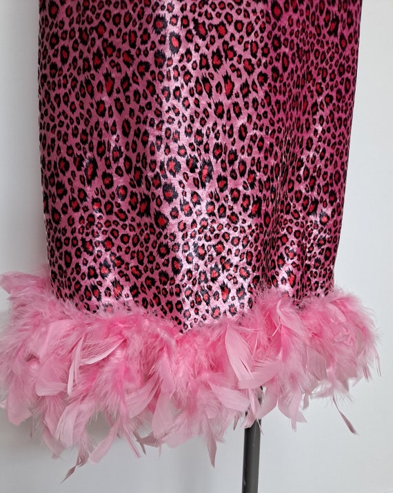 Vintage 90s Romy & Michelle Hot Pink Cheetah Prin… - image 3