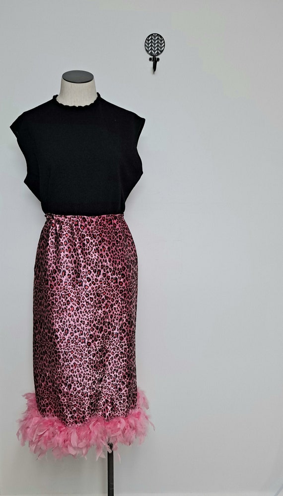 Vintage 90s Romy & Michelle Hot Pink Cheetah Prin… - image 1