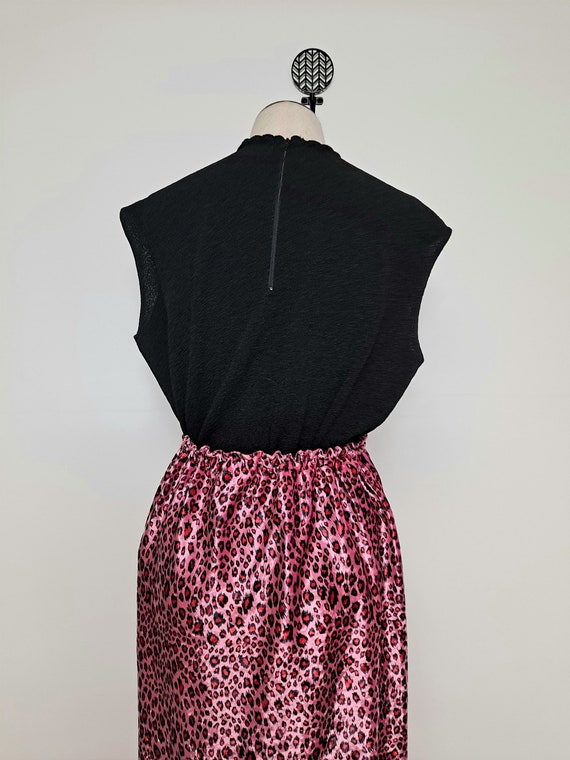 Vintage 90s Romy & Michelle Hot Pink Cheetah Prin… - image 2