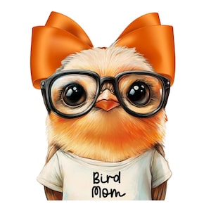 Bird mom bird nerd PNG design tshirt mug sticker Bird nerd gift for bird lover PNG For Shirt PNG Sublimation Bird nerd printable art clipart