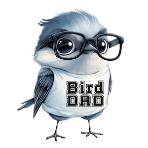 Bird Dad bird nerd PNG design tshirt mug sticker Bird nerd gift for bird lover PNG For Shirt PNG Sublimation Bird nerd printable art clipart