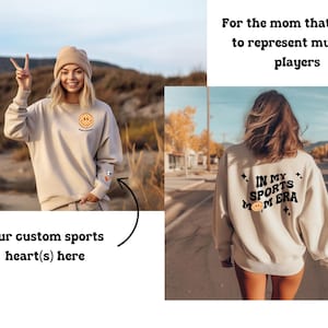 In my sports mom sweater shirt, gift for her, gift for momma, custom sweatshirt shirt, proud mom shirt,
