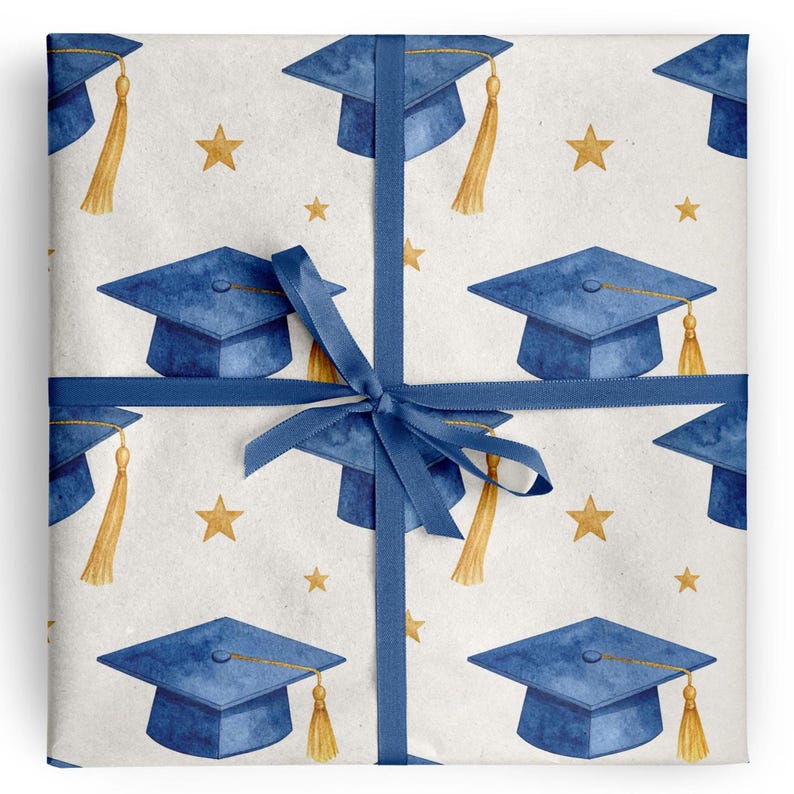 Graduation Wrapping Paper Senior Gift and Student Promotion Gift Wrap ...