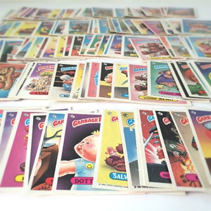 Poubelle des années 80, autocollants pour enfants, cartes à collectionner, cadeau brut pour les papas, cadeau sur le thème des années 80, cadeaux bâillonnement pour hommes, parodie pour enfants Topps Cabbage Patch 1986