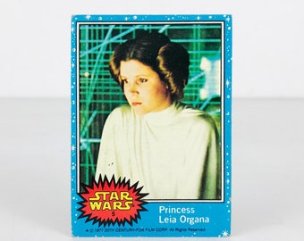 【日本製】 1977 Topps Card Trading Organa Leia Princess Wars Star Topps