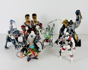 Vintage 1990s Spawn Action Figures Lot with Pilot Spawn, Clown, Violator and More, McFarlane Toy Figurines