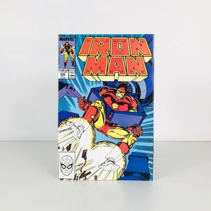 Vintage Iron Man Comic Book from the 1980s, Marvel Comics Issue 246 September 1989, Stan Lee Avengers, Tony Stark, 80s Themed Gifts image 1